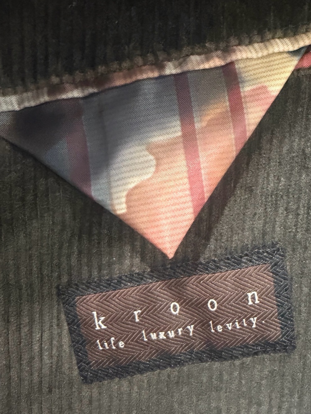 Men's Brown Corduroy Blazer Jacket - Picture 5 of 5